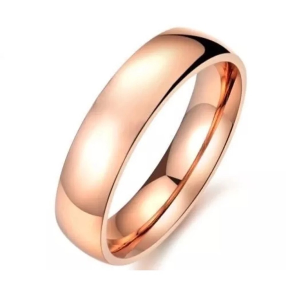 4mm Rose Gold Women Ring